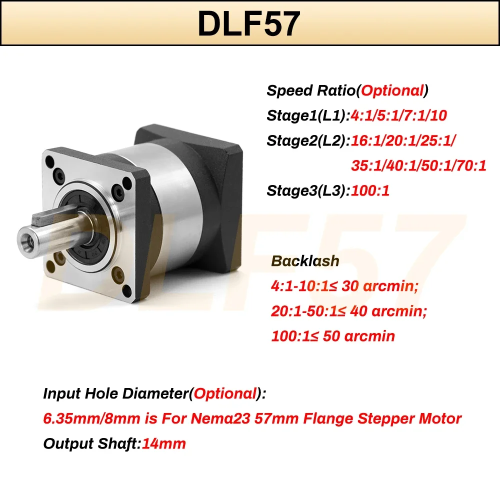 6.35/8/11/14Mm Input Planetary - Planetary Gearbox Reducer Nema 23 34 评论和价格