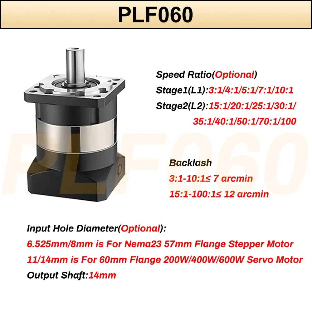 6.35/8/11/14Mm Input Planetary - Planetary Gearbox Reducer Nema 23 34 评论和价格