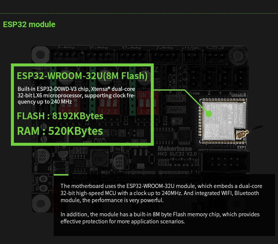 Makerbase MKS DLC32 V2.1 32Bit - Grbl 32 Bit Control Board Offline Display 评论和价格