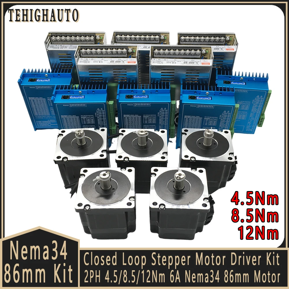 Nema34 86mm Closed Loop Steppe - Hybrid Servo Driver Nema 34 8.5Nm 评论和价格