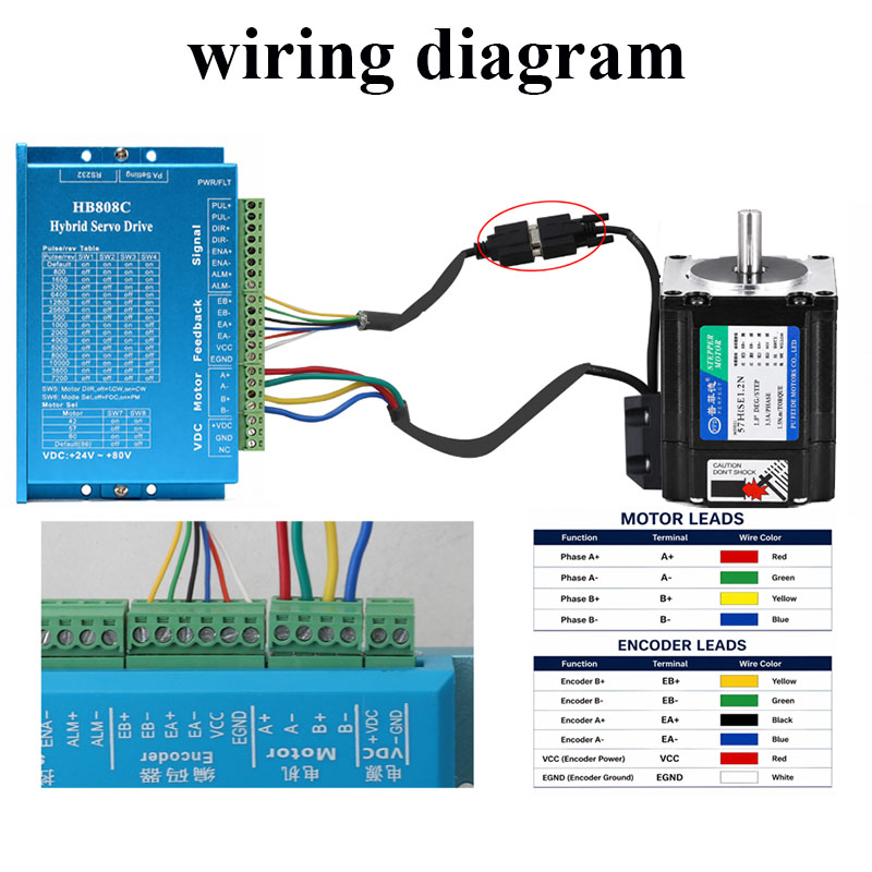 1.2N.m Nema23 Closed Loop Step - Nema 23 Closed Loop Stepper Motor Driver Kit 评论和价格