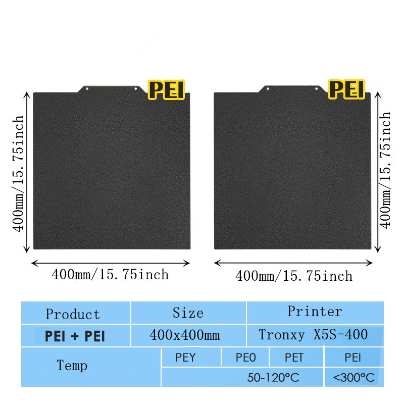 400x400mm Textured/Smooth PEI  - Cnc 3018 Pro Max Metal 评论和价格