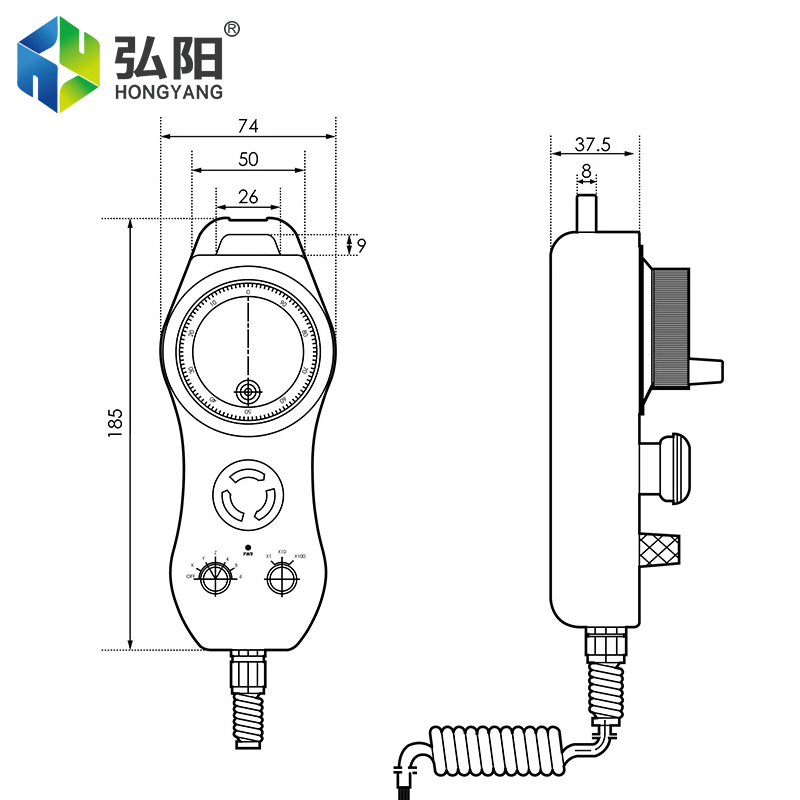 HYCNC CNC MPG handwheel for DD - Ddcs V4.1 4 Axis Cnc Offline Controller 评论和价格