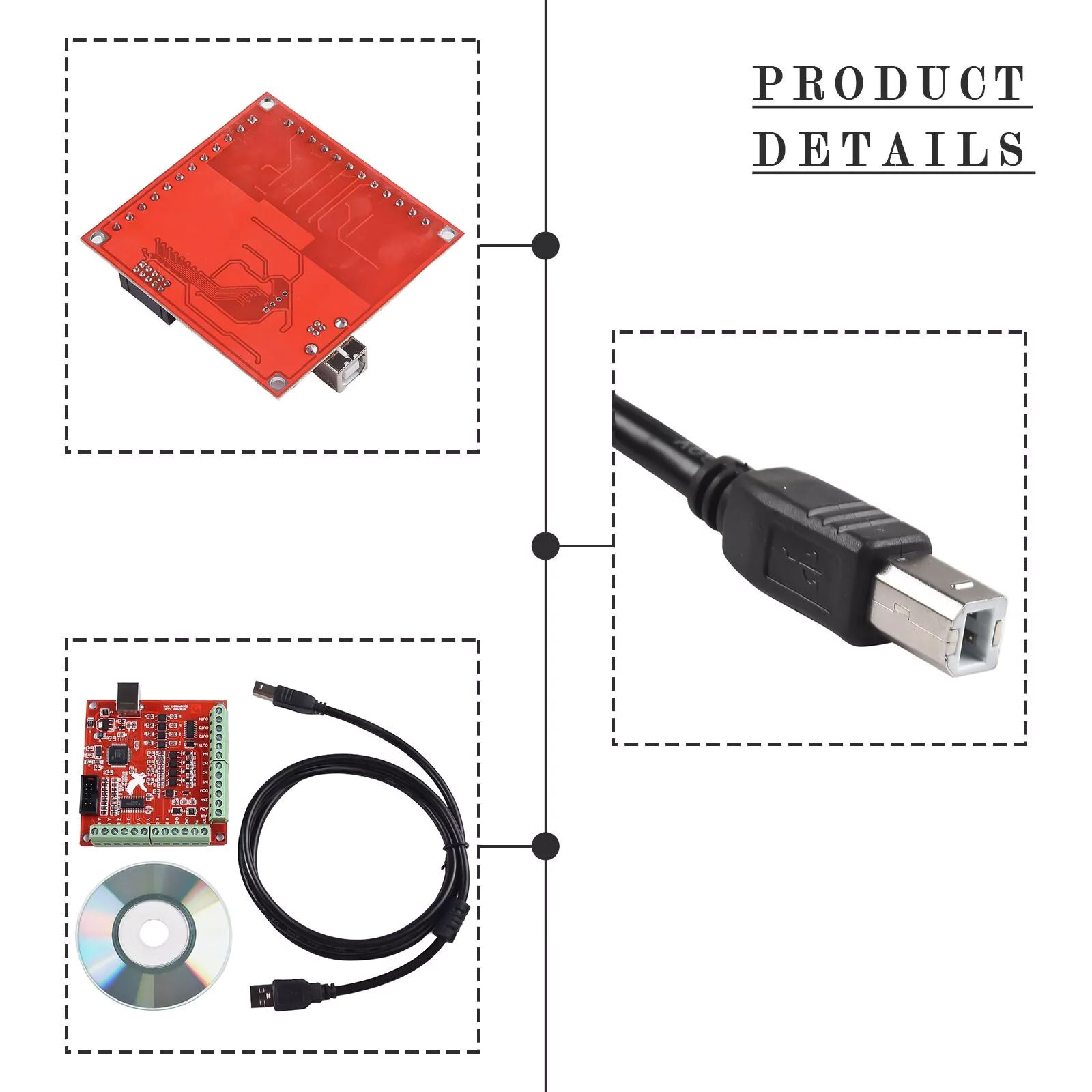 USB CNC 4-Axis Motion Control  - Mach3 Usb Cnc Controller 4 Axis 100Khz 评论和价格