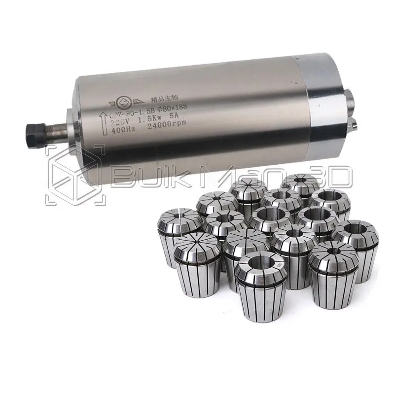 High Quality 2.2KW 220V/110V W - Er20 Collet Chuck Spindle Motor 220V 评论和价格
