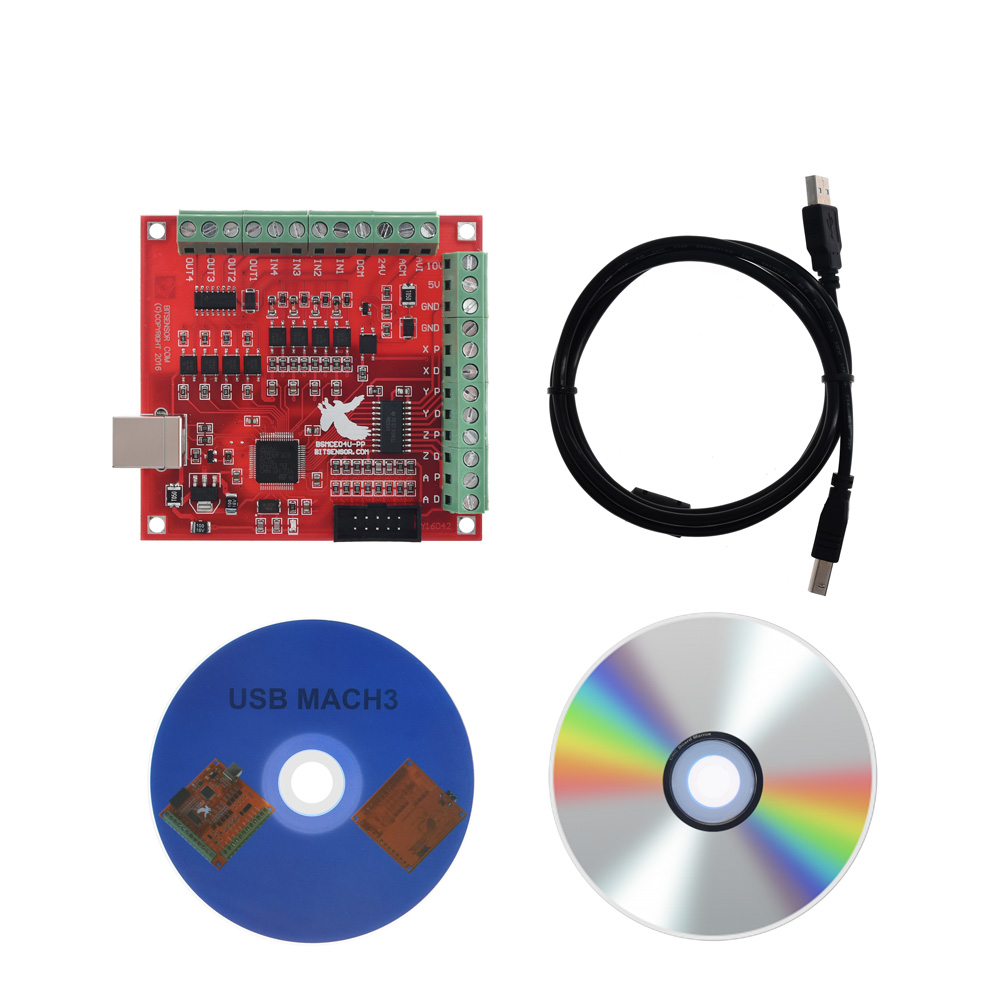 Breakout Board CNC USB MACH3 4 - Mach3 Usb Cnc Controller 4 Axis 100Khz 评论和价格
