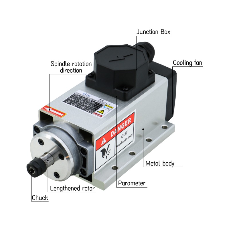 CNC Milling Machine Spindle Mo - Er20 Collet Chuck Spindle Motor 220V 评论和价格