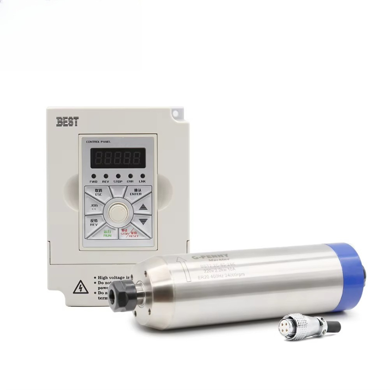 2.2kW Water-Cooled Spindle Mot - 2.2Kw Water Cooled Spindle Kit Vfd 评论和价格