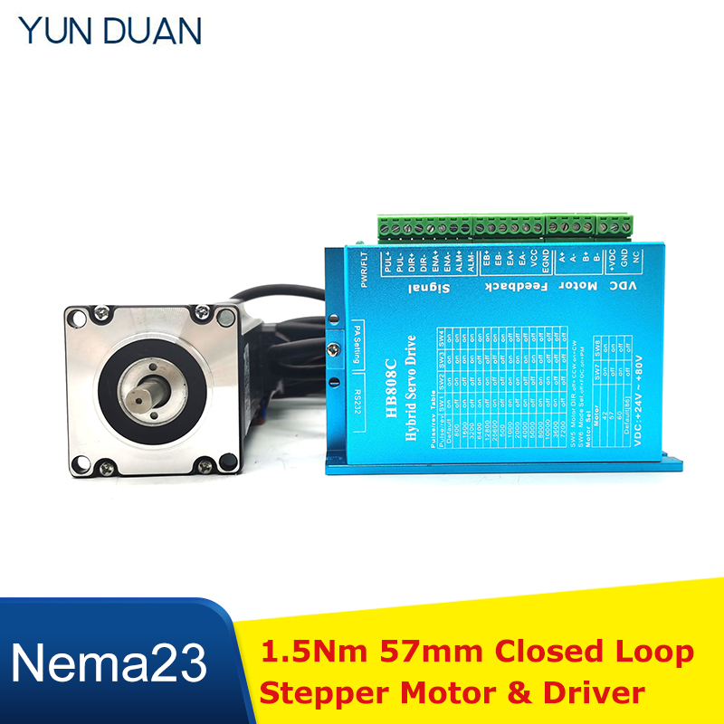 1.5Nm Closed Loop Stepper Moto - Nema 23 Closed Loop Stepper Motor Driver Kit 评论和价格