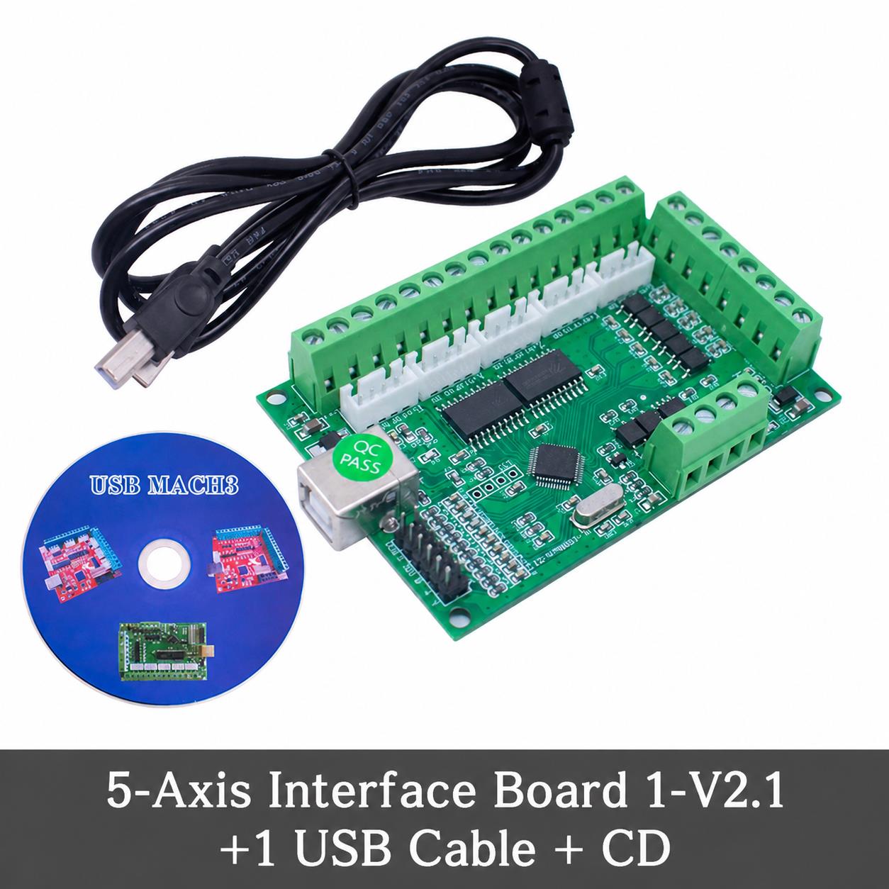 CNC MACH3 5 Axis Driver Board  - 5 Axis Cnc Breakout Board Interface Mach3 评论和价格